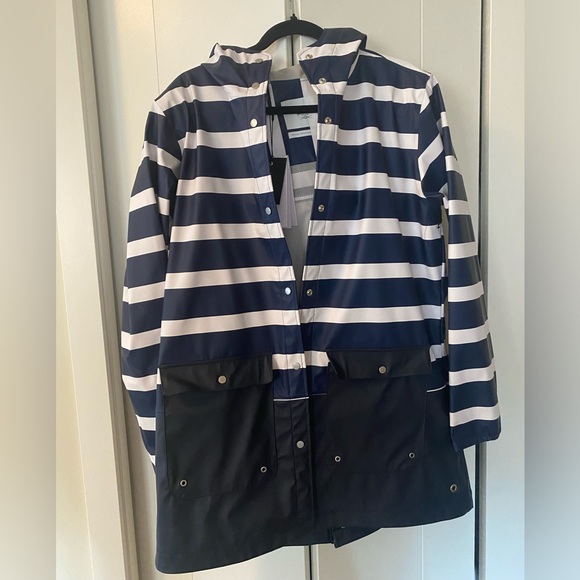 Herschel “Rainwear parka - border stripe peacoat” - Picture 4 of 9